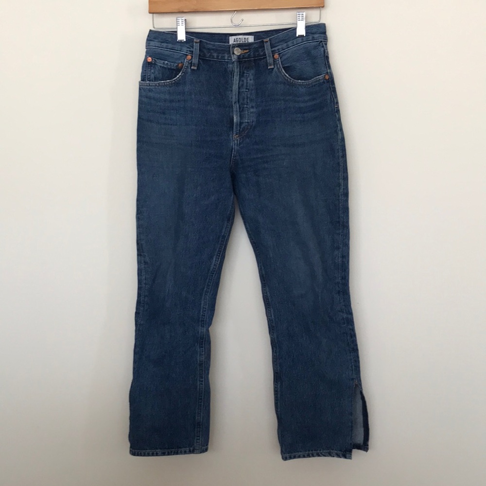 AGOLDE Riley high rise straight crop size 27